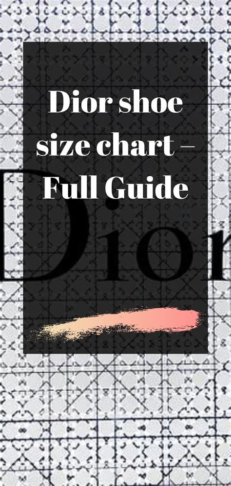 dior shoe accessories|dior shoe size chart.